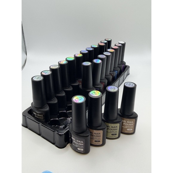 24 Assorted Gel Nail Polishes - Picture 3 of 4